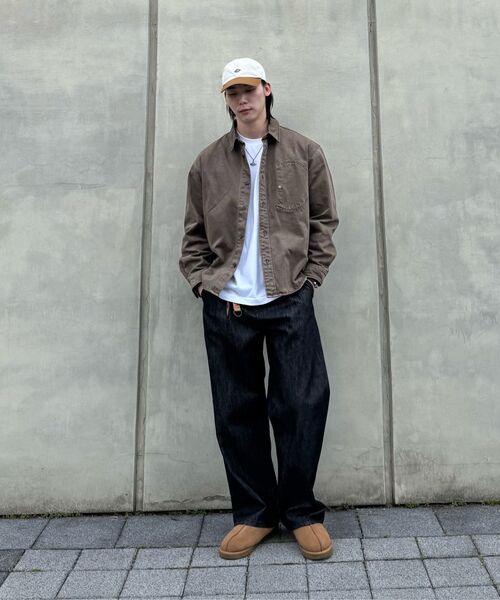 NONBLANK(ノンブランク)の「ダイングデニムシャツ_BROWN(シャツ/ブラウス・メンズ・ブラウン・MEDIUM/LARGE/X-LARGE)」の14枚目の写真
