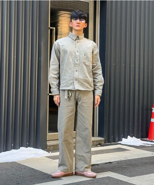 NONBLANK(ノンブランク)の「ダイングデニムシャツ_BROWN(シャツ/ブラウス・メンズ・ブラウン・MEDIUM/LARGE/X-LARGE)」の22枚目の写真