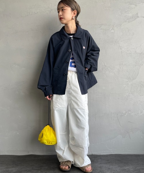 DANTON（ダントン）の「[DANTON/ダントン] ドルマンスリーブ ナイロンステンカラージャケット（その他アウター・レディース・ネイビー/グレイッシュベージュ・38/36）」の9枚目の写真