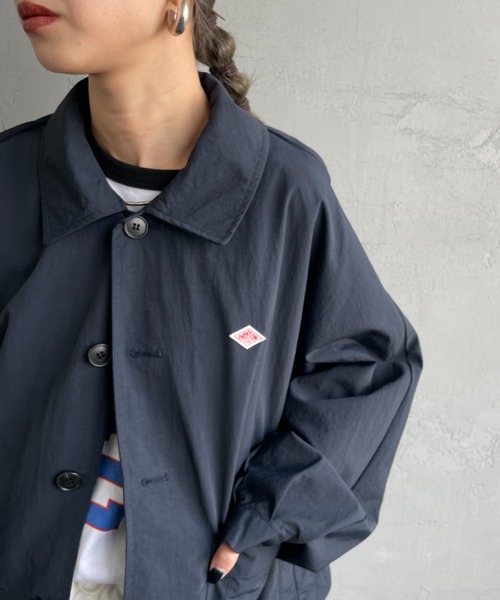 DANTON（ダントン）の「[DANTON/ダントン] ドルマンスリーブ ナイロンステンカラージャケット（その他アウター・レディース・ネイビー/グレイッシュベージュ・38/36）」の12枚目の写真