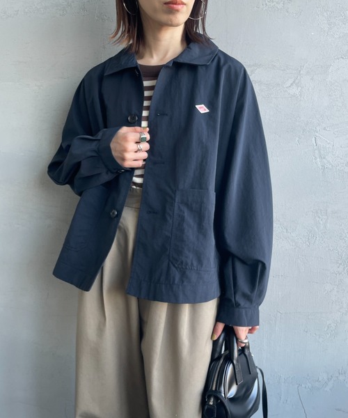 DANTON（ダントン）の「[DANTON/ダントン] ドルマンスリーブ ナイロンステンカラージャケット（その他アウター・レディース・ネイビー/グレイッシュベージュ・38/36）」の15枚目の写真