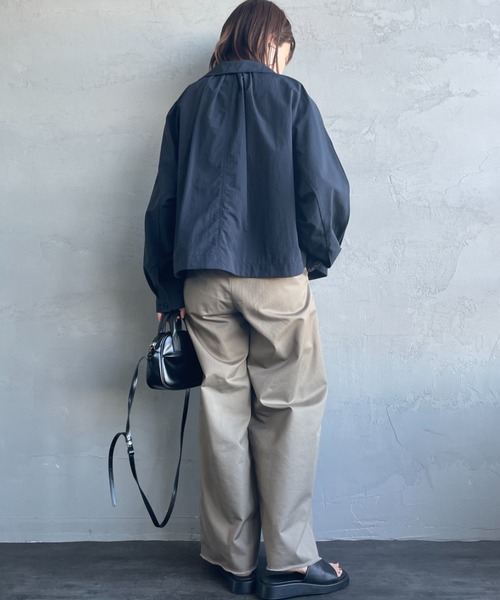 DANTON（ダントン）の「[DANTON/ダントン] ドルマンスリーブ ナイロンステンカラージャケット（その他アウター・レディース・ネイビー/グレイッシュベージュ・38/36）」の21枚目の写真