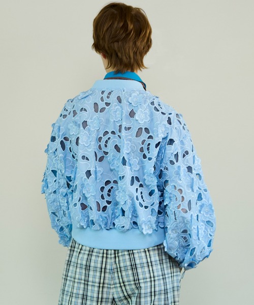 MAISON SPECIAL（メゾンスペシャル）の「Cut-Off Flower MA-1/カットオフフラワーMA-1（MA-1・レディース・ブルー/グレー/ブラック・FREE）」の6枚目の写真