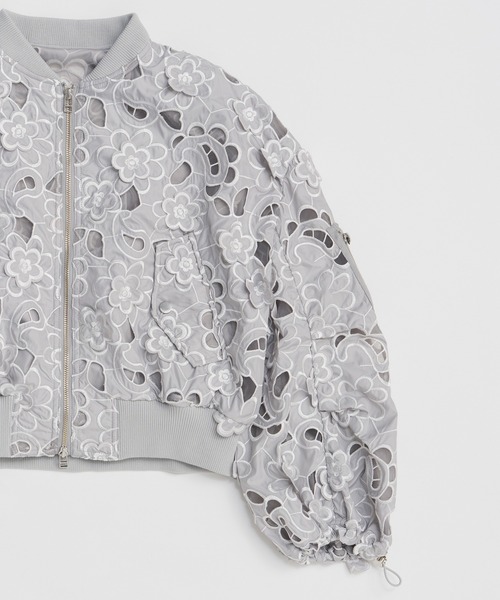 MAISON SPECIAL（メゾンスペシャル）の「Cut-Off Flower MA-1/カットオフフラワーMA-1（MA-1・レディース・ブルー/グレー/ブラック・FREE）」の16枚目の写真