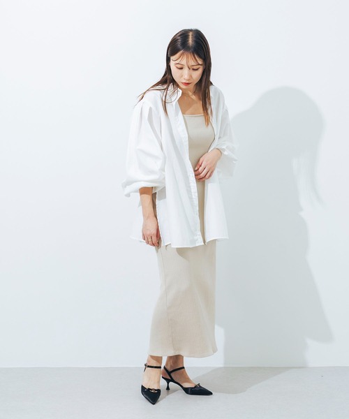 EVOL（イーボル）の「【ふかふか・クッション入り】ポインテッド5.5cmリボンストラップパンプス CA23853（パンプス・レディース・ベージュ系その他/ブラック/ベージュ・25.0cm/24.5cm/24.0cm/23.5cm/23.0cm/22.5cm/22.0cm）」の5枚目の写真