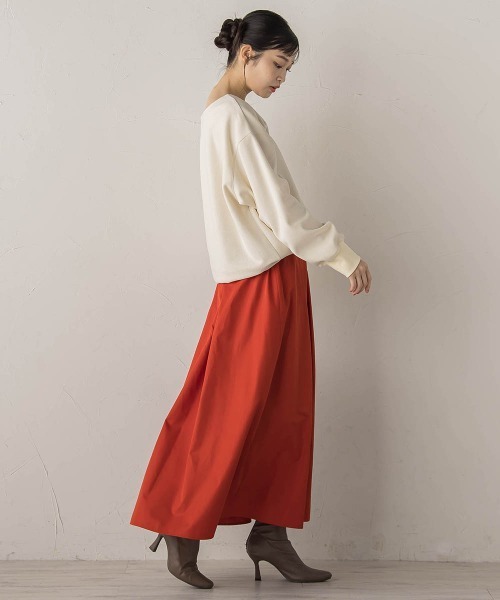 Droite lautreamont(ドロワットロートレアモン)の「ニットコーデュロイカットソー≪手洗い可能≫(Tシャツ/カットソー・レディース・ライトグレー/ブラウン/オフホワイト・M)」の15枚目の写真