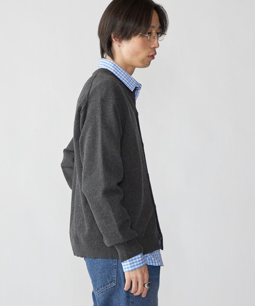 City Ambient Products(シティアンビエントプロダクツ)の「City Ambient Products: カラー ネップ クルーネック カーディガン(カーディガン/ボレロ・メンズ・ブラウン/ダークグレー/ネイビー・SMALL/MEDIUM/LARGE)」の8枚目の写真