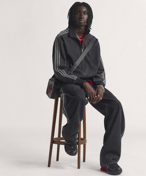 adidas（アディダス）の「アディカラー デニム フファイヤーバード トラックトップ / ジャージ / アディダスオリジナルス adidas Originals（ジャージ・メンズ・ブラック・3XL/XX-LARGE/X-SMALL/X-LARGE/SMALL/MEDIUM/LARGE）」の18枚目の写真
