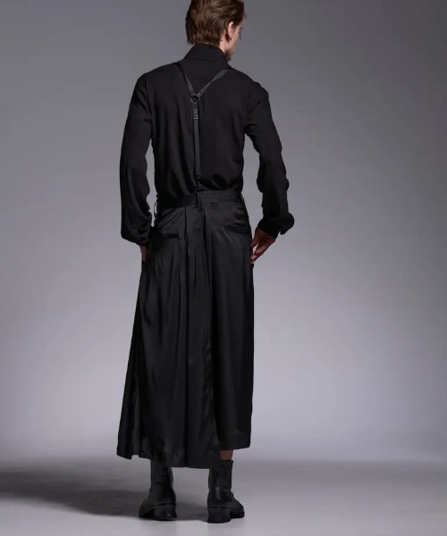 kiryuyrik（キリュウキリュウ）の「Kiryuyrik/キリュウキリュウ/Vintage Stain Skirt Suspender Slacks / ヴィンテージサテン スカート サスペンダースラックス（スラックス・メンズ・ブラック・LARGE/MEDIUM/SMALL）」の11枚目の写真