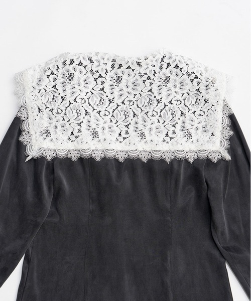 PRANK PROJECT（プランクプロジェクト）の「【2026Spring Pre-Order】レースカラーシャツ / Lace Collar Shirt（シャツ/ブラウス・レディース・ブラック/ホワイト・FREE）」の13枚目の写真