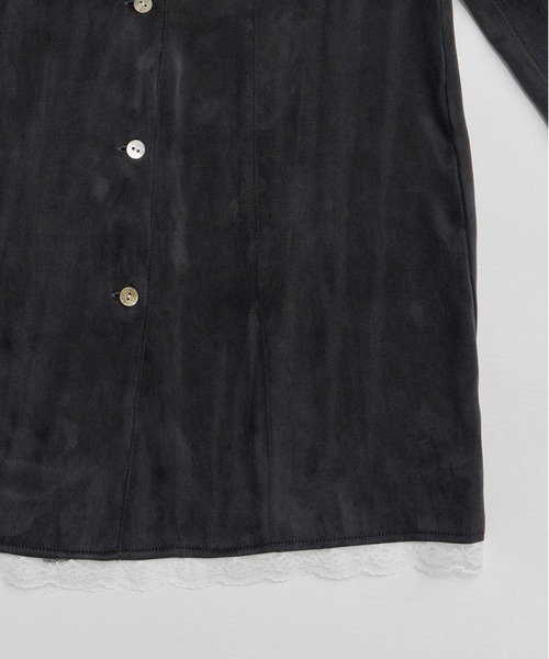 PRANK PROJECT（プランクプロジェクト）の「【2026Spring Pre-Order】レースカラーシャツ / Lace Collar Shirt（シャツ/ブラウス・レディース・ブラック/ホワイト・FREE）」の14枚目の写真