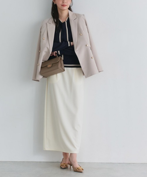 Pierrot（ピエロ）の「配色ボウタイニット（ニット/セーター・レディース・アイボリー/ネイビー・L/M）」の15枚目の写真