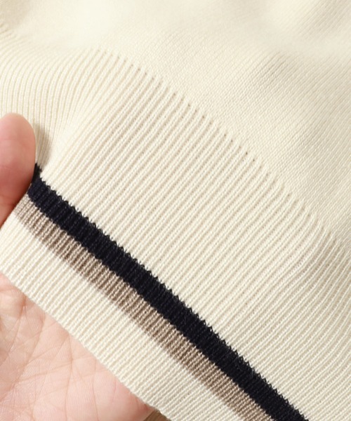 Pierrot（ピエロ）の「配色ボウタイニット（ニット/セーター・レディース・アイボリー/ネイビー・L/M）」の3枚目の写真