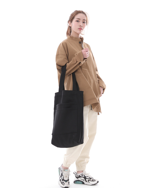 SAINTCREW（セントクルー）の「フリースタイルライフ シンプルショッパーエコバッグ FLS-103 ブラック（エコバッグ/サブバッグ・メンズ・その他・フリー）」の2枚目の写真