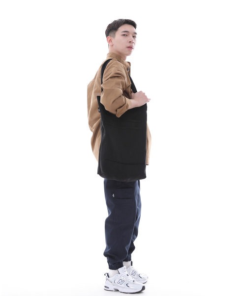 SAINTCREW（セントクルー）の「フリースタイルライフ シンプルショッパーエコバッグ FLS-103 ブラック（エコバッグ/サブバッグ・メンズ・その他・フリー）」の7枚目の写真