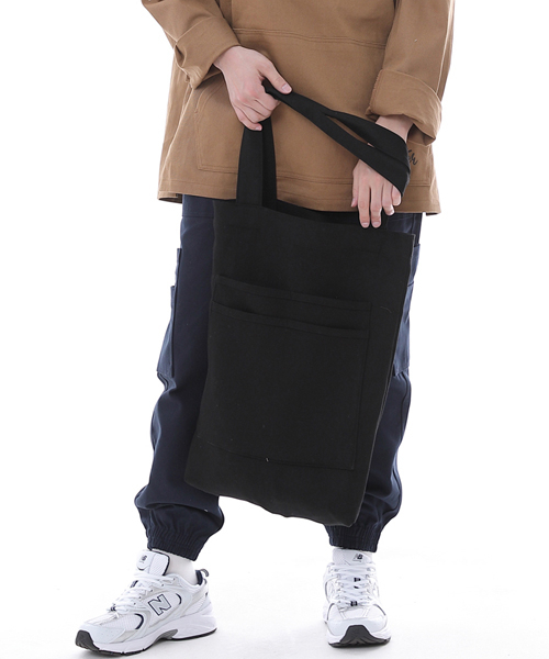 SAINTCREW（セントクルー）の「フリースタイルライフ シンプルショッパーエコバッグ FLS-103 ブラック（エコバッグ/サブバッグ・メンズ・その他・フリー）」の9枚目の写真