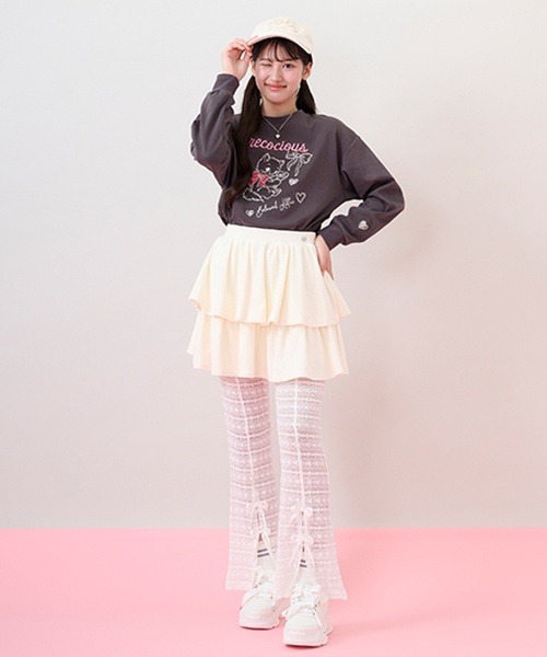 セール】ティアードスカート＆レースパンツセット（スカート）｜mezzo