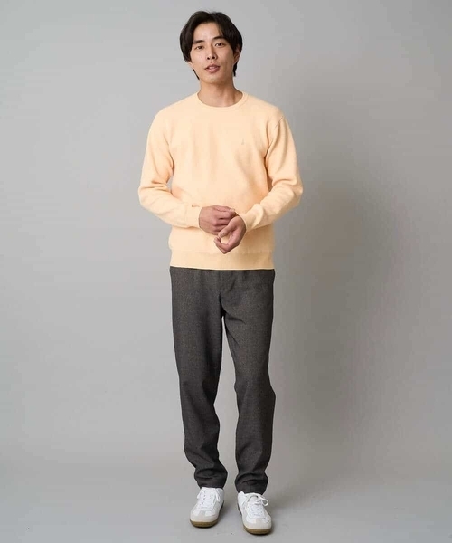 a.v.v(アーヴェヴェ)の「【イージーケア/毛玉になりにくい】メランジツイルストレッチセミルーズパンツ【洗濯機で洗える/ストレッチ】(その他パンツ・メンズ・ブラウン/ライトグレー・48/46/50)」の4枚目の写真