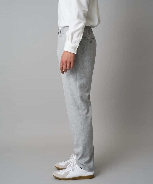 a.v.v（アーヴェヴェ）の「【イージーケア/毛玉になりにくい】メランジツイルストレッチセミルーズパンツ【洗濯機で洗える/ストレッチ】（その他パンツ・メンズ・ブラウン/ライトグレー・48/46/50）」の17枚目の写真