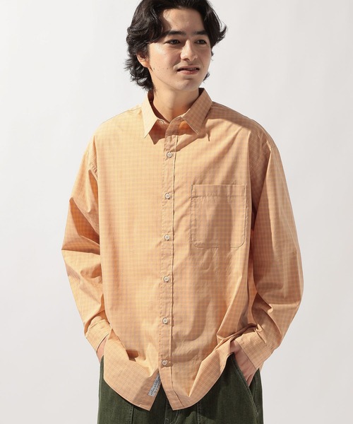 niko and...(ニコアンド)の「イージーケア柄シャツ(シャツ/ブラウス・メンズ・グリーン/グレー/サックスブルー/その他1/オレンジ/ネイビー/ベージュ・LARGE/MEDIUM)」の11枚目の写真