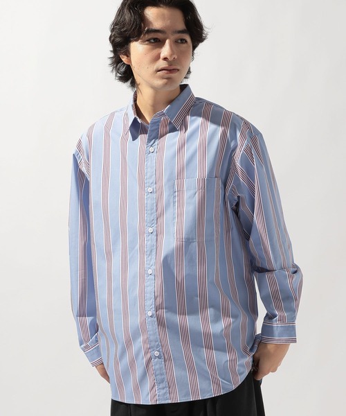 niko and...(ニコアンド)の「イージーケア柄シャツ(シャツ/ブラウス・メンズ・グリーン/グレー/サックスブルー/その他1/オレンジ/ネイビー/ベージュ・LARGE/MEDIUM)」の10枚目の写真