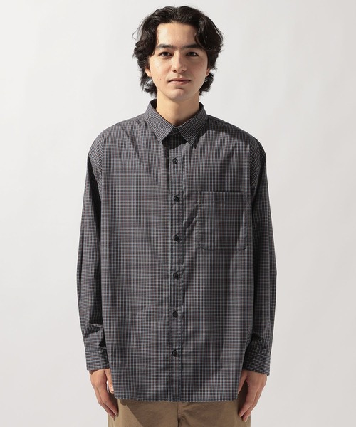 niko and...(ニコアンド)の「イージーケア柄シャツ(シャツ/ブラウス・メンズ・グリーン/グレー/サックスブルー/その他1/オレンジ/ネイビー/ベージュ・LARGE/MEDIUM)」の13枚目の写真