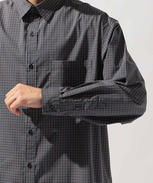 niko and...(ニコアンド)の「イージーケア柄シャツ(シャツ/ブラウス・メンズ・グリーン/グレー/サックスブルー/その他1/オレンジ/ネイビー/ベージュ・LARGE/MEDIUM)」の17枚目の写真