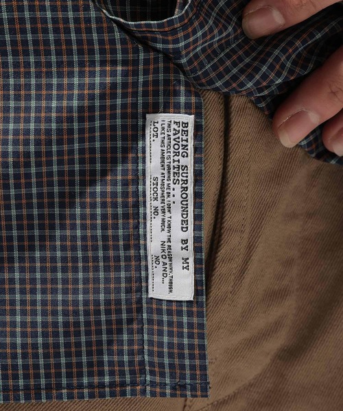 niko and...(ニコアンド)の「イージーケア柄シャツ(シャツ/ブラウス・メンズ・グリーン/グレー/サックスブルー/その他1/オレンジ/ネイビー/ベージュ・LARGE/MEDIUM)」の20枚目の写真