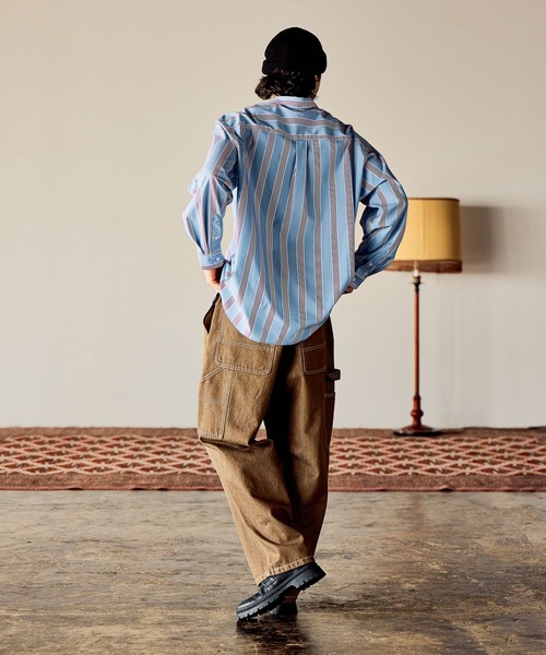 niko and...(ニコアンド)の「イージーケア柄シャツ(シャツ/ブラウス・メンズ・グリーン/グレー/サックスブルー/その他1/オレンジ/ネイビー/ベージュ・LARGE/MEDIUM)」の16枚目の写真