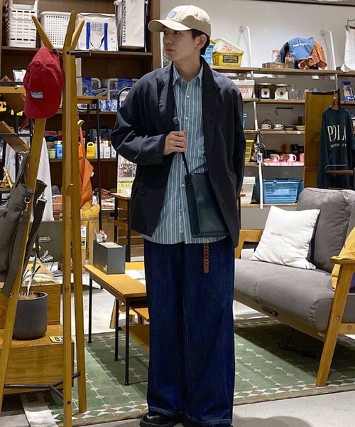 niko and...(ニコアンド)の「イージーケア柄シャツ(シャツ/ブラウス・メンズ・グリーン/グレー/サックスブルー/その他1/オレンジ/ネイビー/ベージュ・LARGE/MEDIUM)」の15枚目の写真