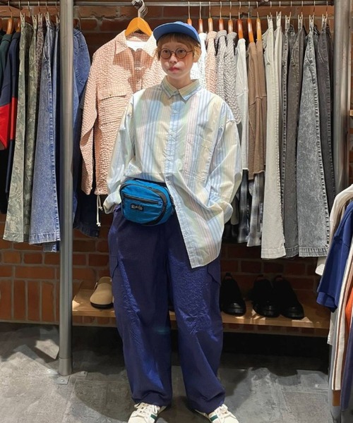 niko and...(ニコアンド)の「イージーケア柄シャツ(シャツ/ブラウス・メンズ・グリーン/グレー/サックスブルー/その他1/オレンジ/ネイビー/ベージュ・LARGE/MEDIUM)」の18枚目の写真