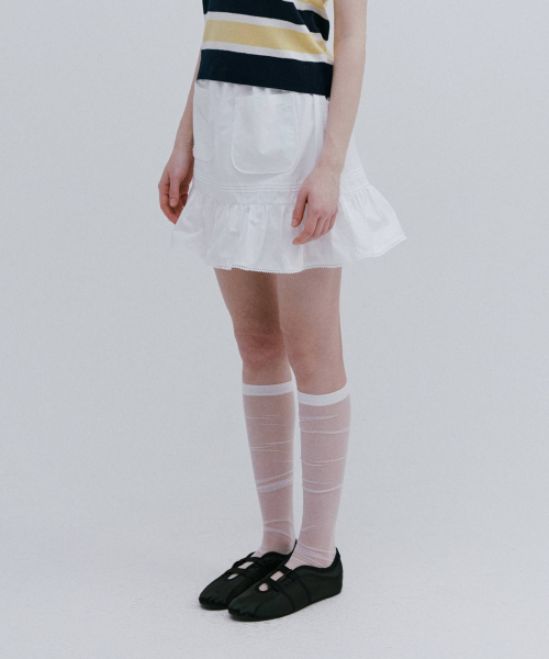MAIS（マイス）の「TWO POCKET SKIRT / WHITE（スカート・レディース・その他・FREE）」の4枚目の写真