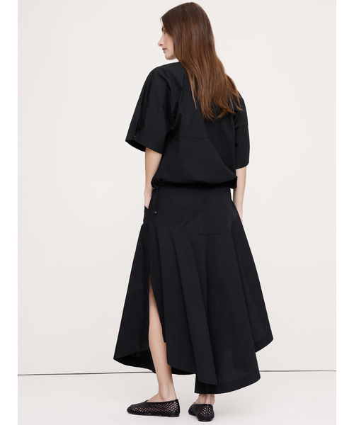 Banana Republic（バナナリパブリック）の「ストレッチ コットン ドロップウエスト マキシ スカート（スカート・レディース・ブラック/ベージュ・0/6/4/2/8）」の5枚目の写真