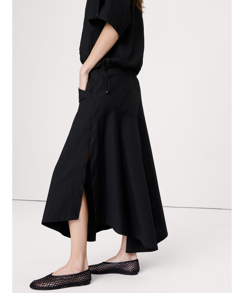 Banana Republic（バナナリパブリック）の「ストレッチ コットン ドロップウエスト マキシ スカート（スカート・レディース・ブラック/ベージュ・0/6/4/2/8）」の6枚目の写真