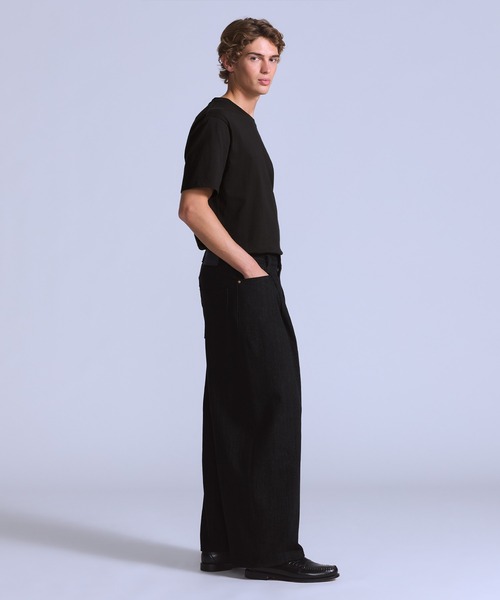 Levi's/リーバイス BLUETAB(TM) ワイドプリーツ CROP ジーンズ