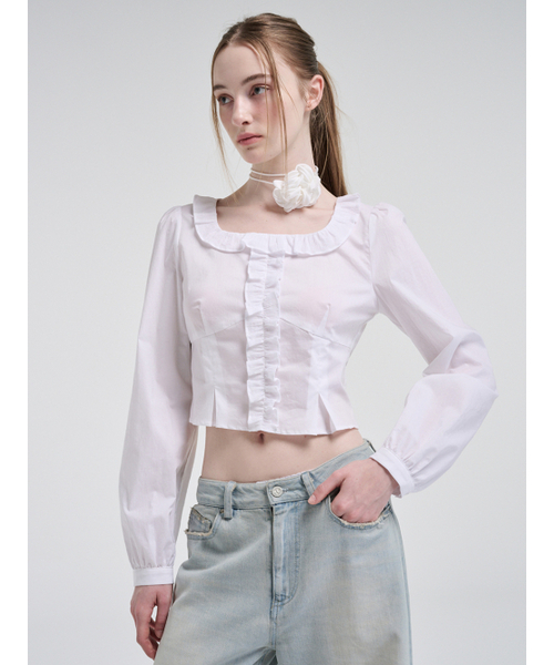 ETMON（エトモン）の「Damaged Washing Denim Pants, Light Blue（デニムパンツ・レディース・その他・S/M）」の5枚目の写真
