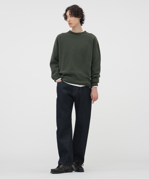 MARGARET HOWELL(マーガレットハウエル)の「SOFT MERINO KNITWEAR(ニット/セーター・メンズ・グレー系その他/オリーブ・LARGE/MEDIUM)」の11枚目の写真