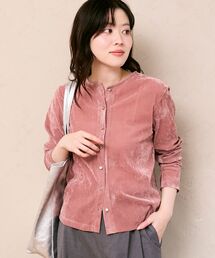 ベロア」に該当するカーディガン/ボレロ（ピンク/桃色系）ファッション