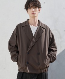 ETELIO | 綿タッチスムースPコートダブルジャケット(テーラードジャケット)