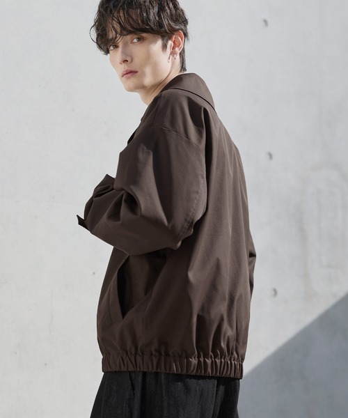 ETELIO(エテリオ)の「綿タッチスムースPコートダブルジャケット(テーラードジャケット・メンズ・ライトグレー/ブラウン/ブラック・S/M/L/XL)」の15枚目の写真