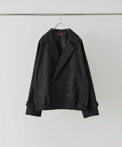 ETELIO(エテリオ)の「綿タッチスムースPコートダブルジャケット(テーラードジャケット・メンズ・ライトグレー/ブラウン/ブラック・S/M/L/XL)」の21枚目の写真