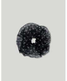 MUARMUS（ムアルムス）の「Misty Dot Scrunchie [Black]（シュシュ）」