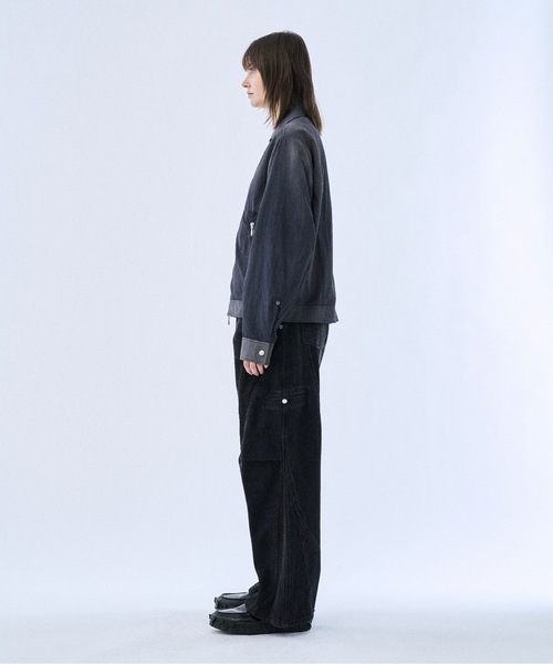 PHILTHEORY(フィルセオリー)の「Ripstop docking denim pants / リップストップドッキングデニムパンツ(デニムパンツ・メンズ・ブラック/ネイビー・3/2/1)」の4枚目の写真