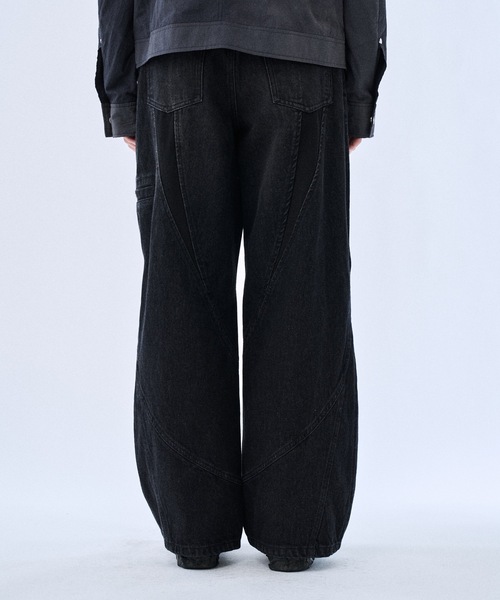 PHILTHEORY(フィルセオリー)の「Ripstop docking denim pants / リップストップドッキングデニムパンツ(デニムパンツ・メンズ・ブラック/ネイビー・3/2/1)」の10枚目の写真
