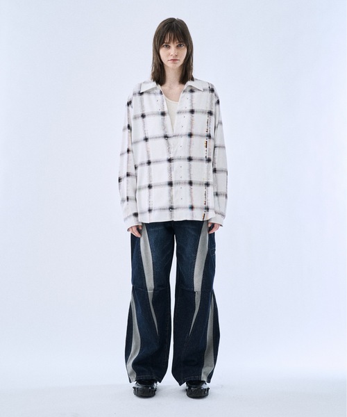 PHILTHEORY(フィルセオリー)の「Ripstop docking denim pants / リップストップドッキングデニムパンツ(デニムパンツ・メンズ・ブラック/ネイビー・3/2/1)」の12枚目の写真
