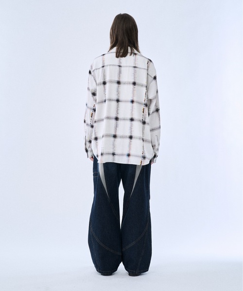 PHILTHEORY(フィルセオリー)の「Ripstop docking denim pants / リップストップドッキングデニムパンツ(デニムパンツ・メンズ・ブラック/ネイビー・3/2/1)」の14枚目の写真