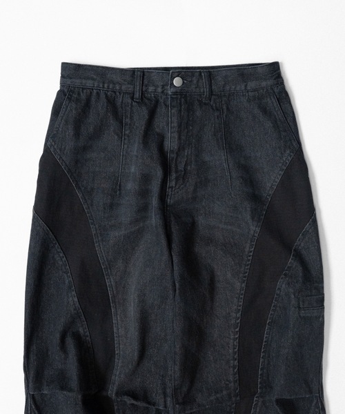 PHILTHEORY(フィルセオリー)の「Ripstop docking denim pants / リップストップドッキングデニムパンツ(デニムパンツ・メンズ・ブラック/ネイビー・3/2/1)」の20枚目の写真