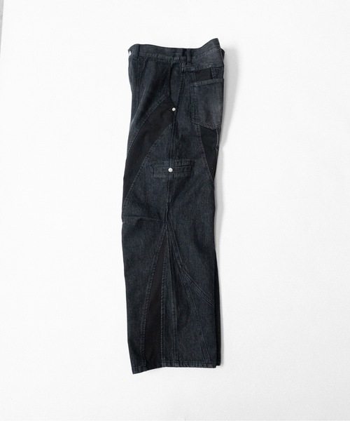 Ripstop docking denim pants / リップストップドッキングデニムパンツ 