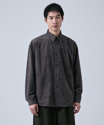 B.C STOCK（ベーセーストック）の「《追加》フェイクスエード シャツジャケット（ライダースジャケット）」