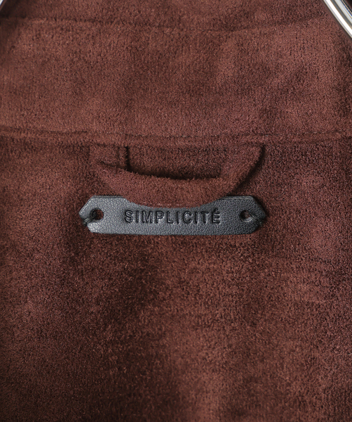 B.C STOCK（ベーセーストック）の「《追加》フェイクスエード シャツジャケット（ライダースジャケット・メンズ・チャコールグレー/キャメル/ブラウン・MEDIUM/LARGE）」の20枚目の写真